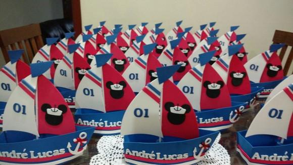 Barquinho Mickey Marinheiro