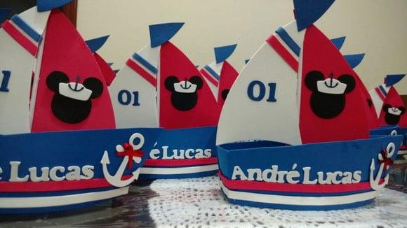 Barquinho Mickey Marinheiro