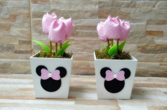 Centro de mesa Minnie Rosa