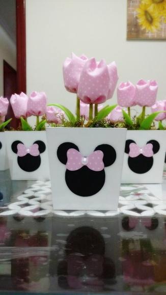 Centro de mesa Minnie Rosa