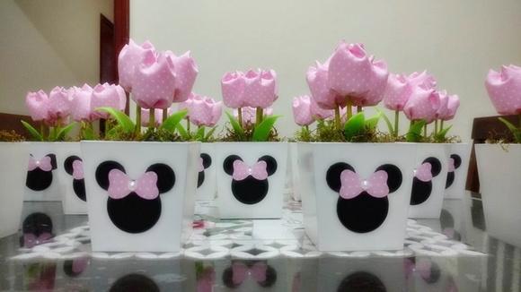 Centro de mesa Minnie Rosa