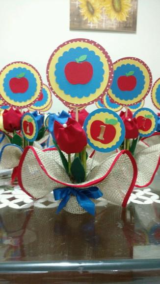 Centro de Mesa Branca de Neve