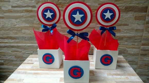 Centro de Mesa Capitão America