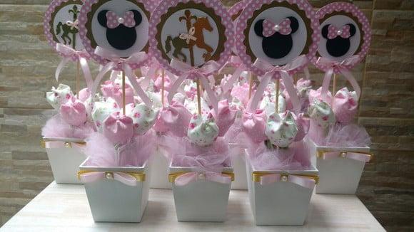 Centro de Mesa Carrossel Encantado da Minnie