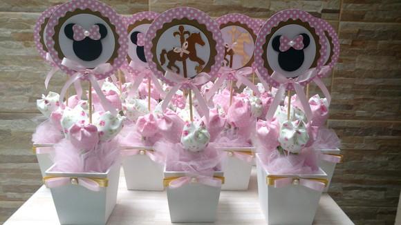 Centro de Mesa Carrossel Encantado da Minnie