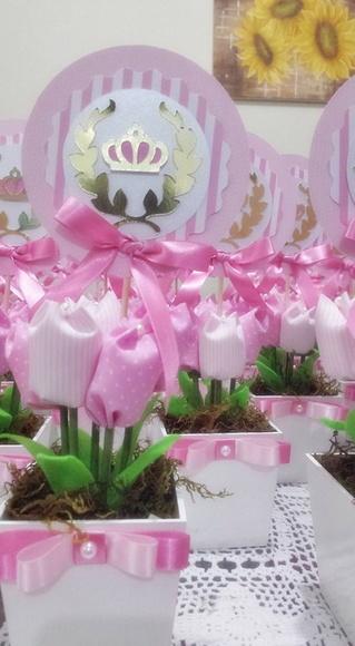 Centro de Mesa Coroa de Princesa