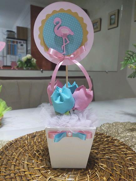 Centro de Mesa Flamingos