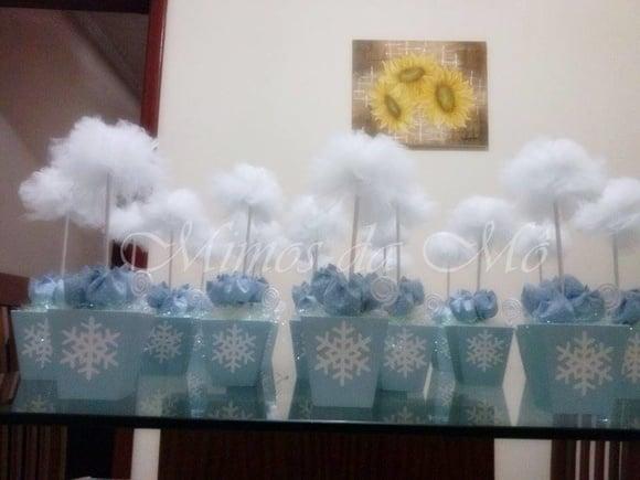 Centro de Mesa Frozen Pompom 1