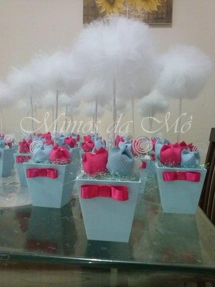 Centro de Mesa Frozen Pompom 2