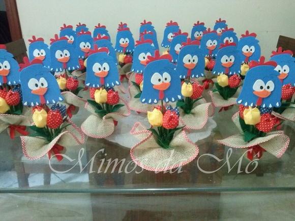 Centro de Mesa Galinha Pintadinha