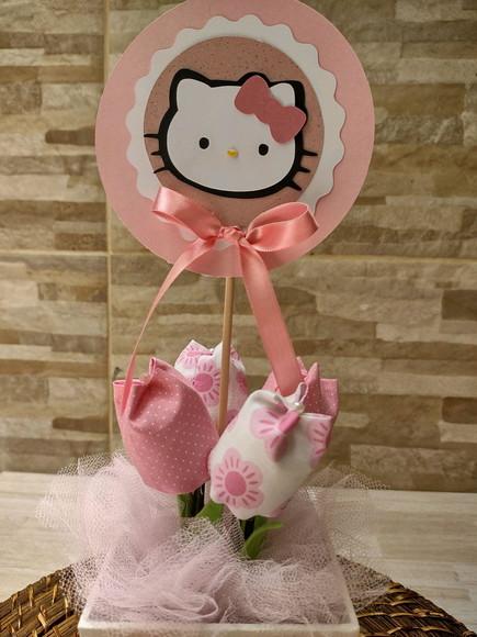 Centro de Mesa Hello Kitty