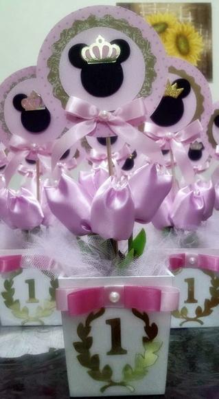 Centro de Mesa Minnie Princesa