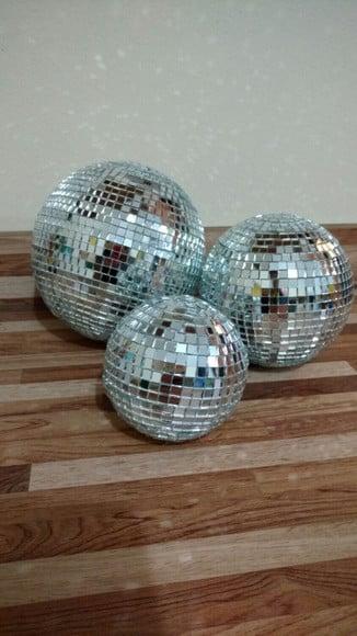 Kit com 3 Bolas Espelhadas