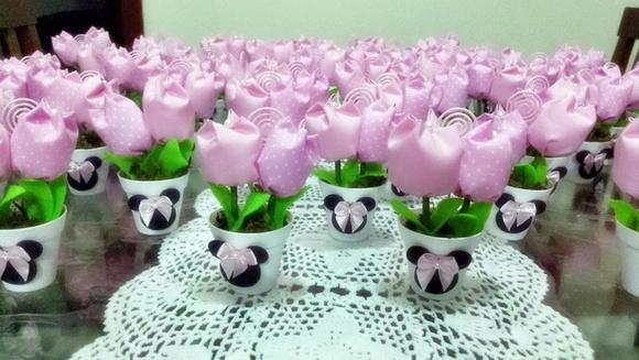 Mini vasinho com tulipas