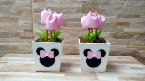 Cachepo Minnie Rosa