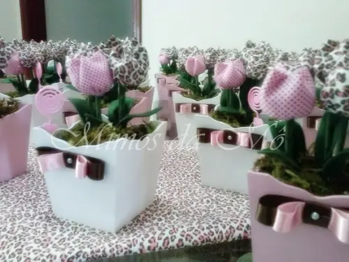 Cachepos de Tulipas Oncinha