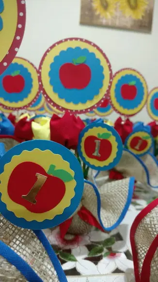 Centro de Mesa Branca de Neve