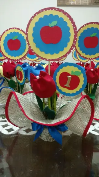Centro de Mesa Branca de Neve