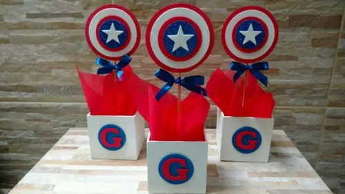 Centro de Mesa Capitão America
