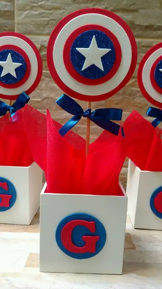 Centro de Mesa Capitão America