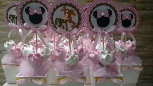Centro de Mesa Carrossel Encantado da Minnie