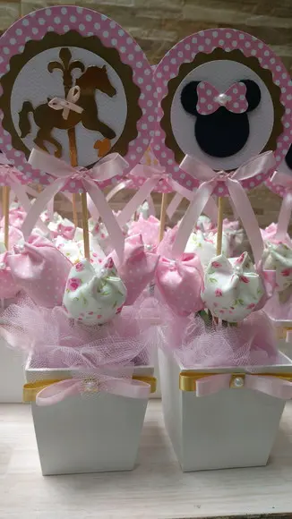 Centro de Mesa Carrossel Encantado da Minnie