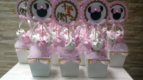 Centro de Mesa Carrossel Encantado da Minnie