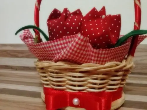 centro de mesa Chapeuzinho Vermelho