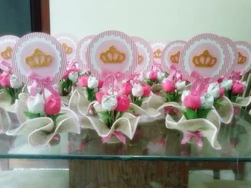 Centro de mesa Coroa de Princesa
