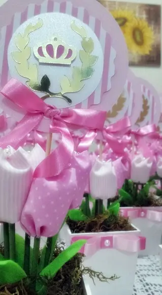 Centro de Mesa Coroa de Princesa