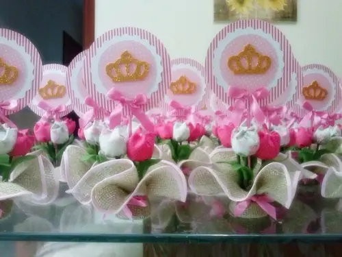 Centro de mesa Coroa de Princesa