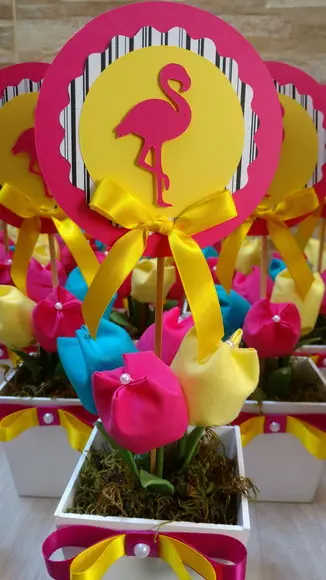 Centro de Mesa Flamingo