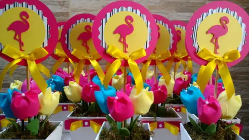 Centro de Mesa Flamingo