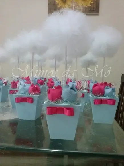 Centro de Mesa Frozen Pompom 2