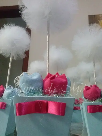 Centro de Mesa Frozen Pompom 2