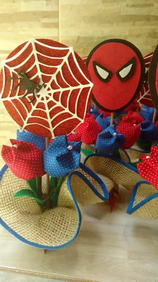 Centro de Mesa Homem Aranha