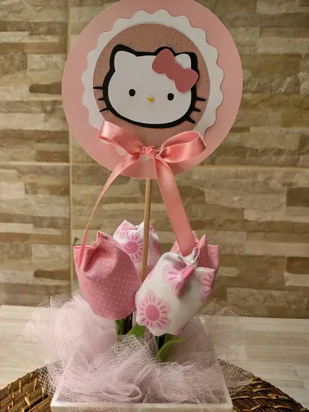 Centro de Mesa Hello Kitty