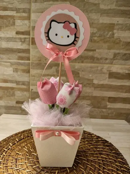 Centro de Mesa Hello Kitty