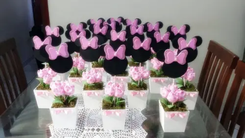 Centro de Mesa Minnie Cachepô