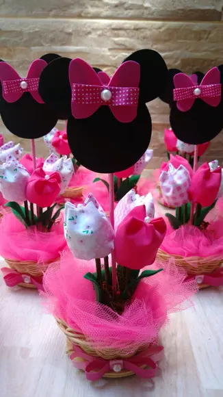 Centro de Mesa Minnie Pink