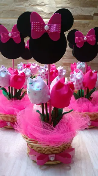 Centro de Mesa Minnie Pink