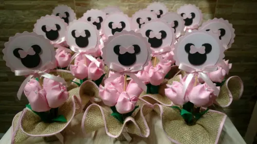Centro de Mesa Minnie Rosa