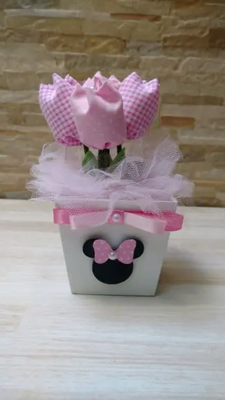 Centro de Mesa Minnie Rosa