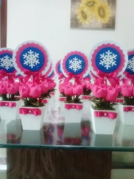 Centros Frozen Rosa magneta