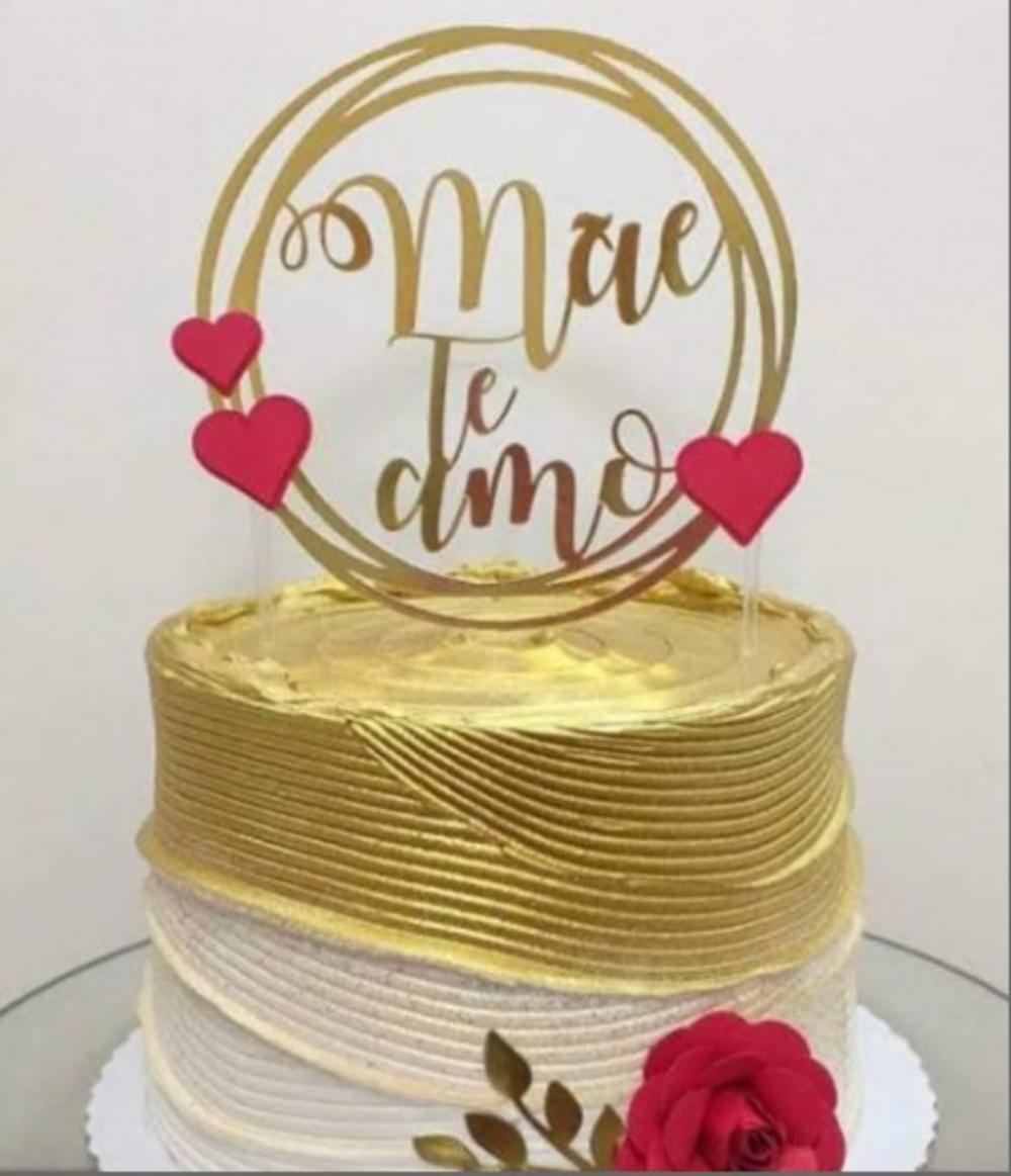 Topo de Bolo Dias Das Mães Arquivo de Corte