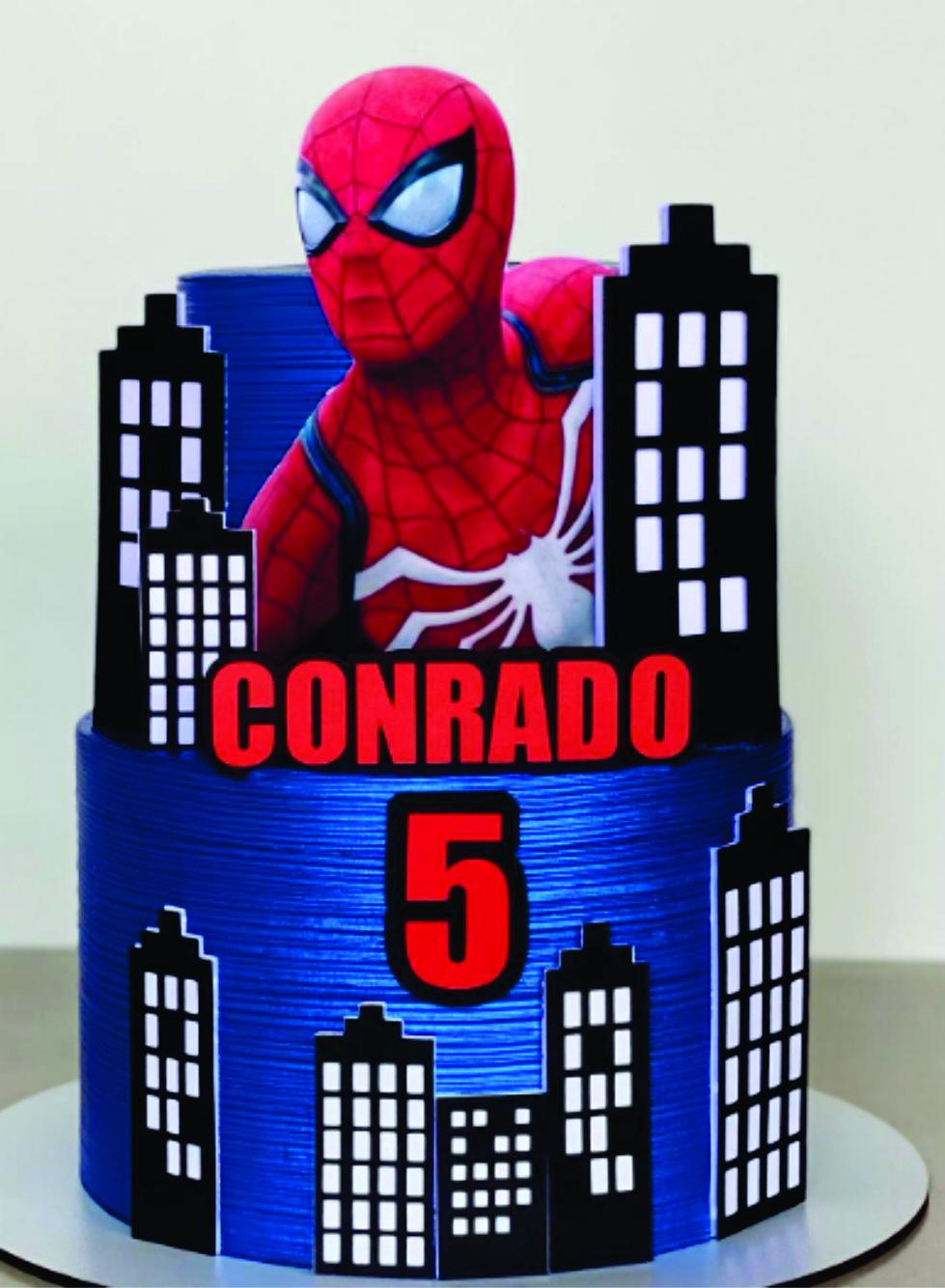 Topo de Bolo Homem Aranha Baby Arquivo Silhouette Studio