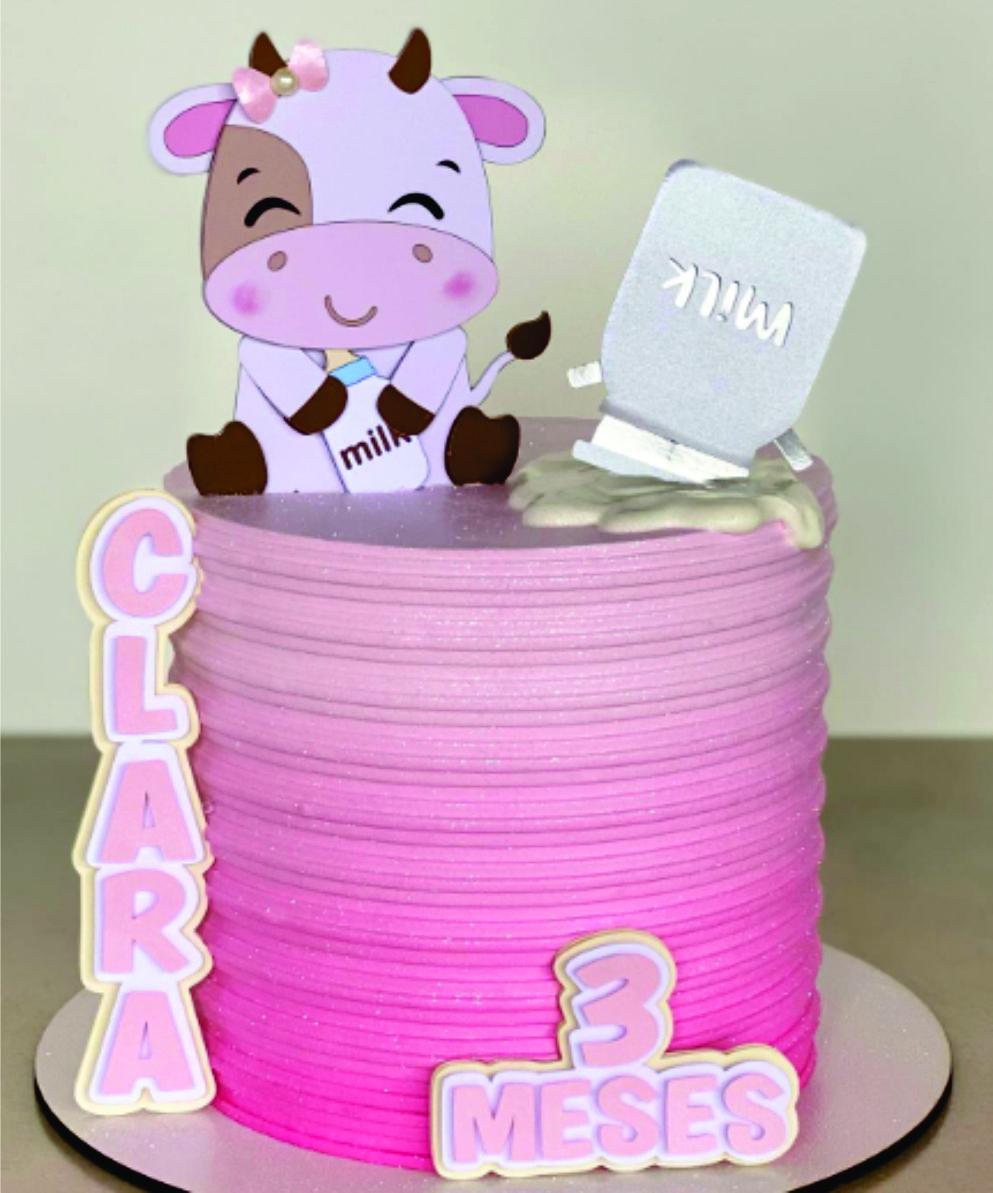 Arquivo de corte topo de bolo eu amo tete Vaquinha