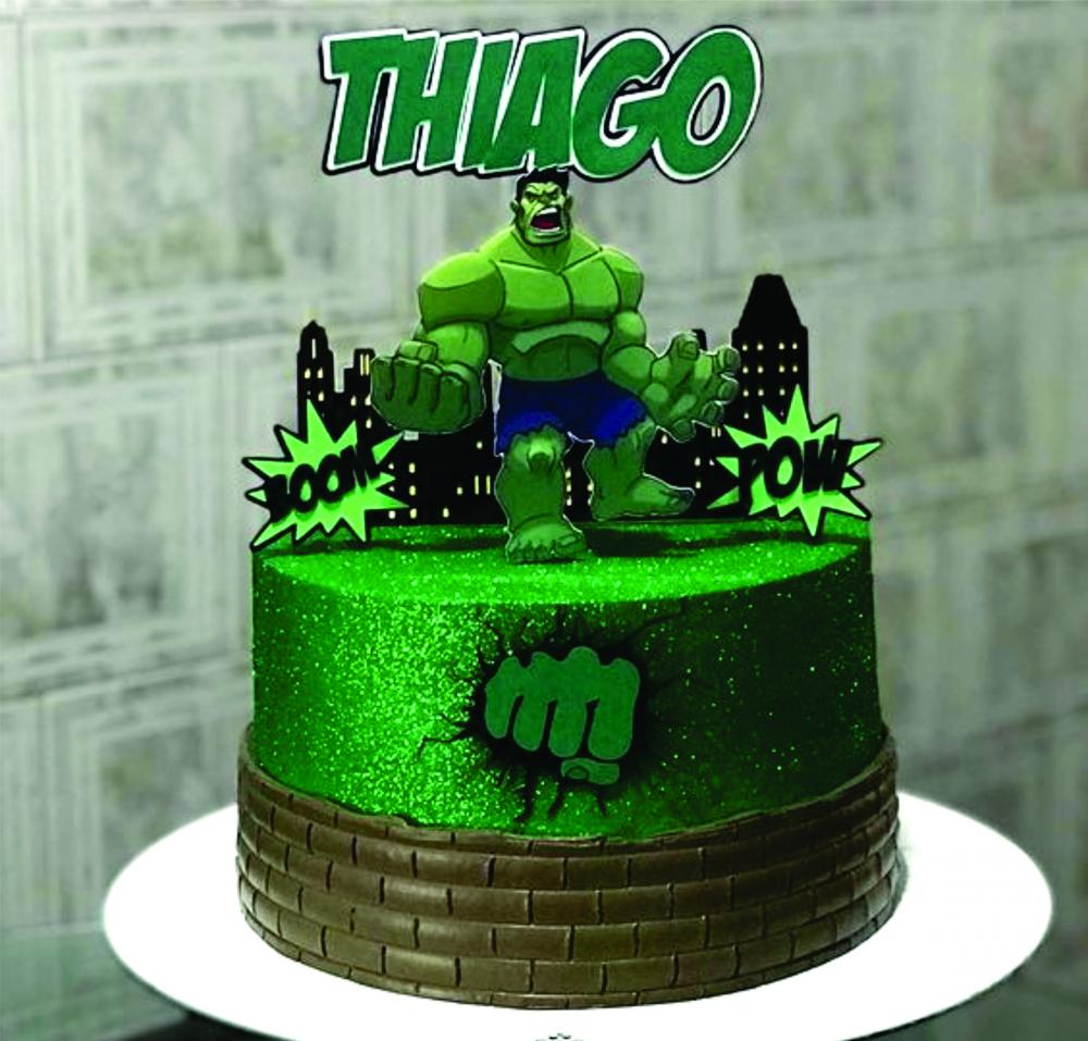 Arquivo de Corte Topo de Bolo Hulk