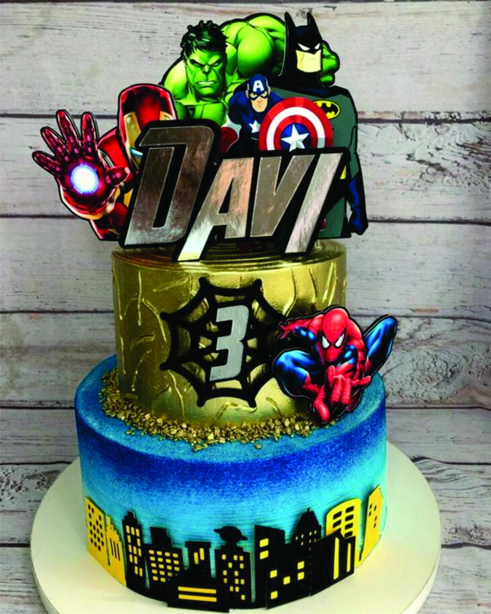 Topo de Bolo Vingadores  Silhouette Studio