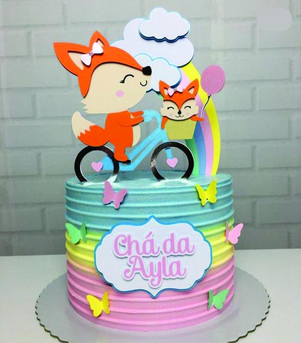 Topo de Bolo Rapozinha Arquivo de Corte